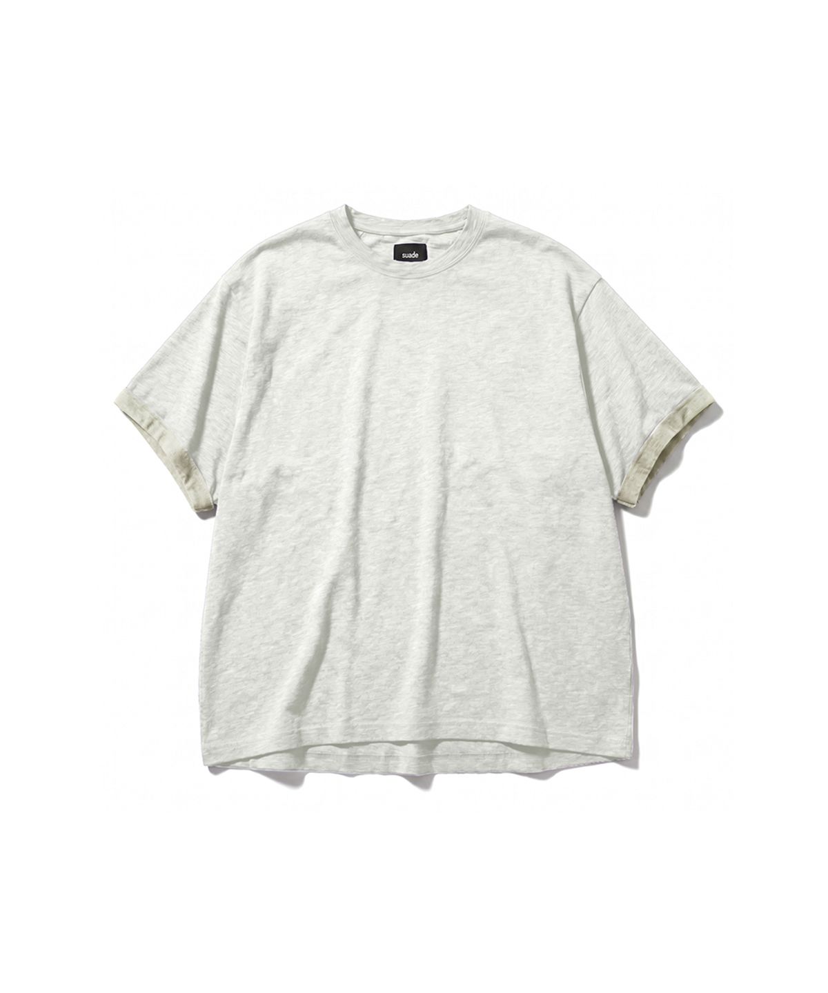 스웨이드(SUADE) TEXTURED LAYERED TEE [WHITE]