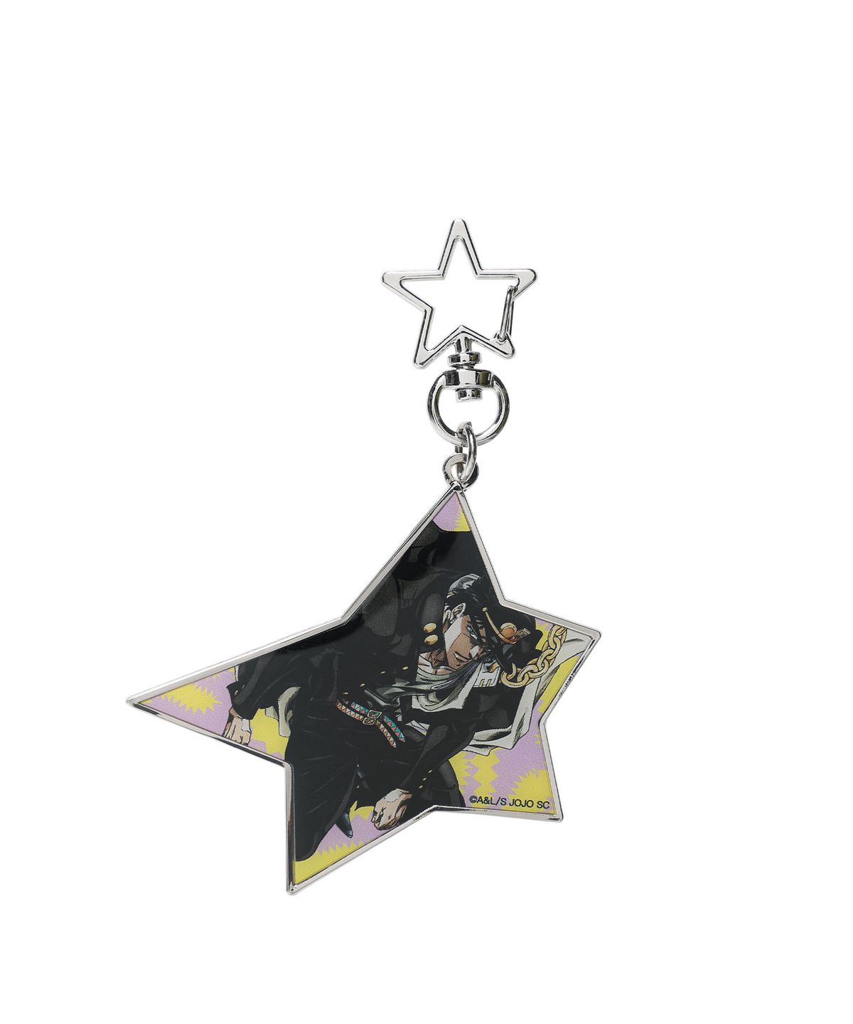 나이스고스트클럽(NICEGHOSTCLUB) JOJOs STARDUST CRUSADERS JOTARO STAR KEYCHAIN_SILVER(NG2GMUAB84E)