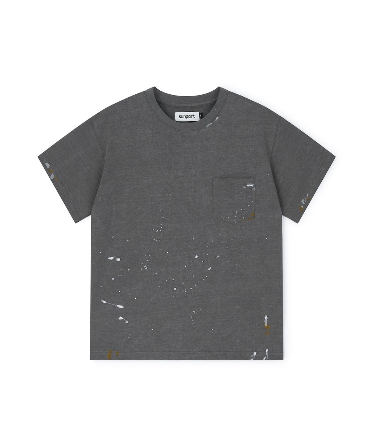 선포트(SUNPORT) Painter Tee Dyed Charcoal
