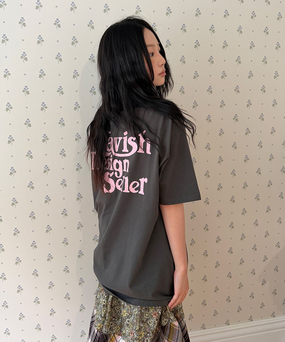 카비시(CAVISH) STAR SELLER LOGO SS TEE CHARCOAL(CV2GMUT527A)