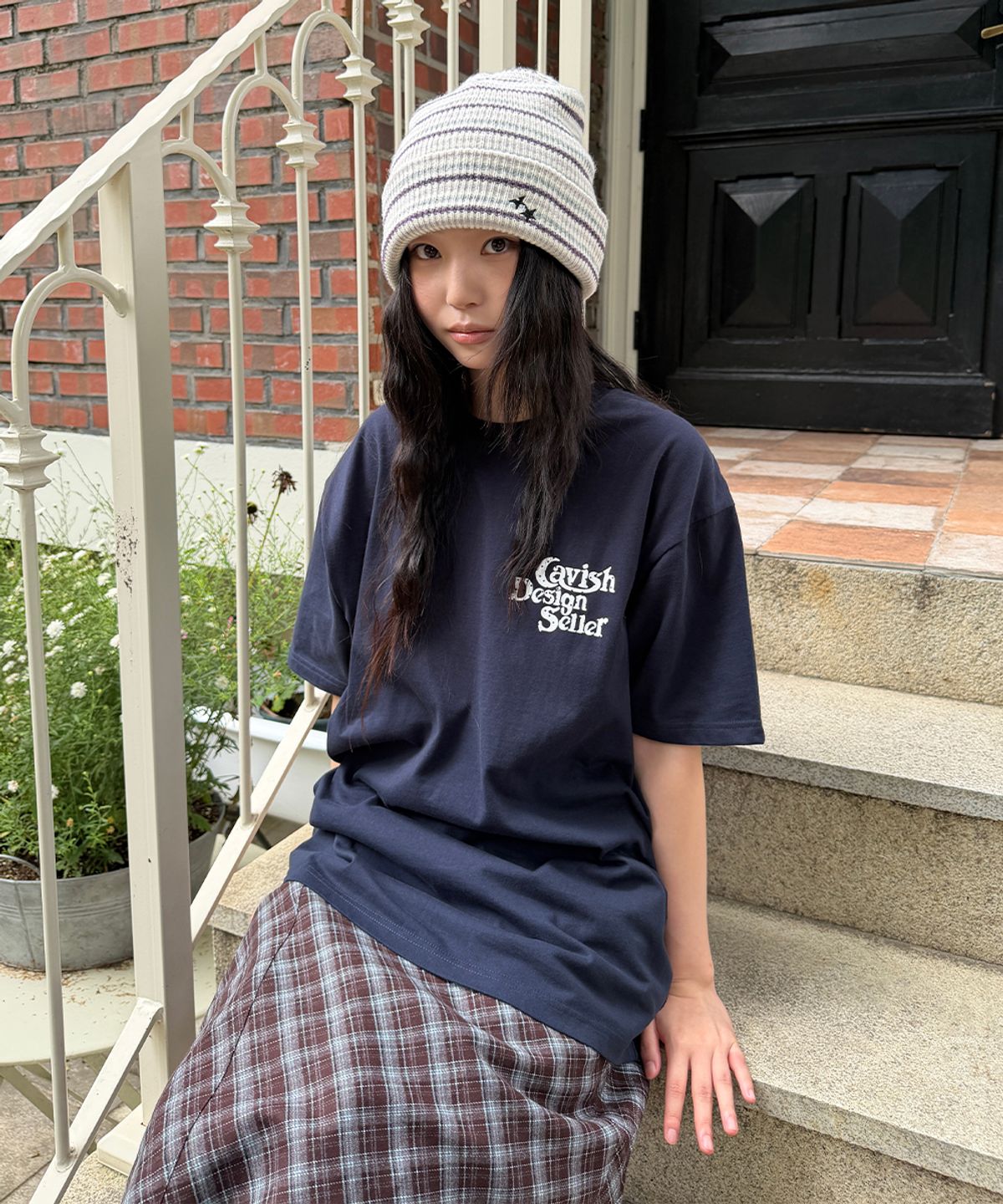 카비시(CAVISH) STAR SELLER LOGO SS TEE NAVY(CV2GMUT527A)