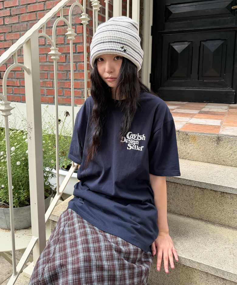 STAR SELLER LOGO SS TEE NAVY(CV2GMUT527A)