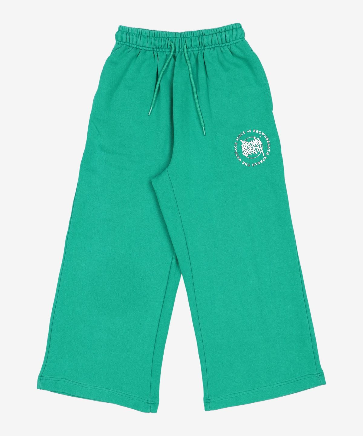브라운브레스(BROWNBREATH) ROUND LOGO SWEAT PANTS - GREEN M