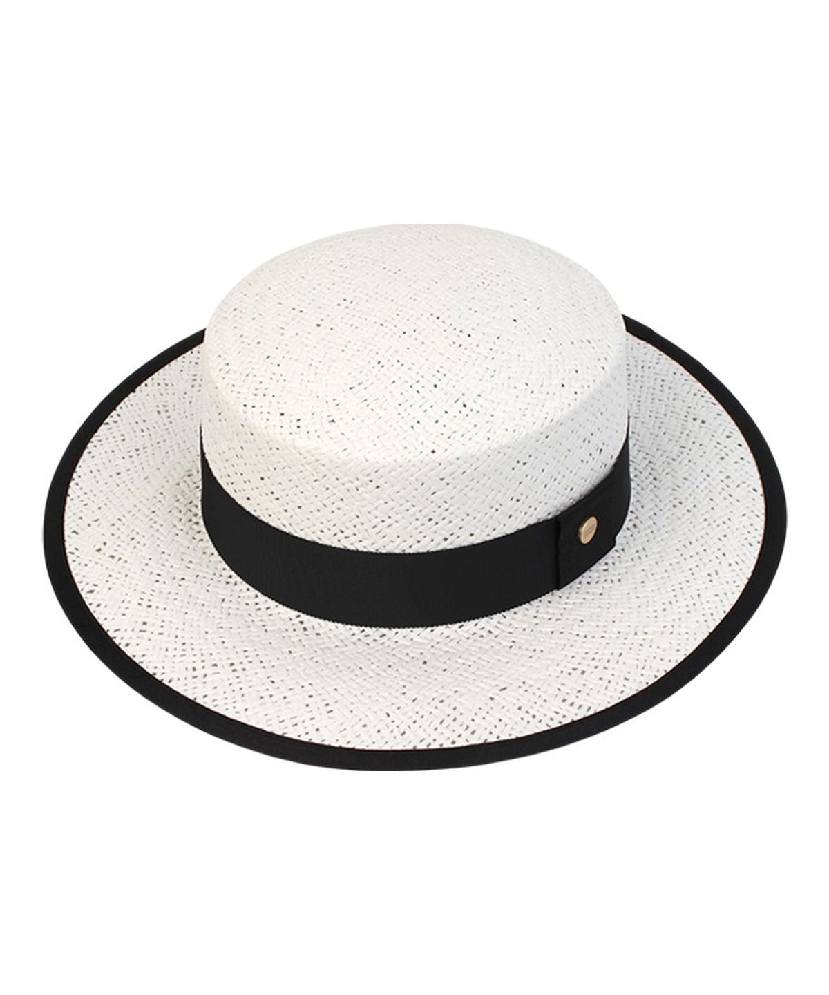 유니버셜 케미스트리(UNIVERSAL CHEMISTRY) Edge Taping White Long Panama Hat 파나마햇