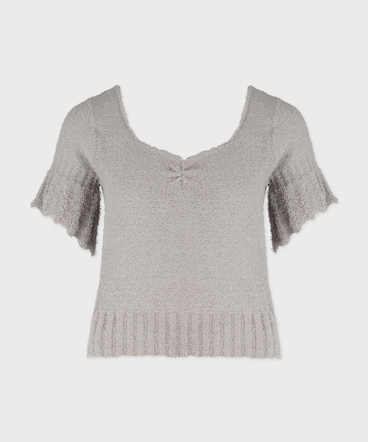 더밀루이(THEMILUI) Soft Fuzzy Heart Knit (Gray)