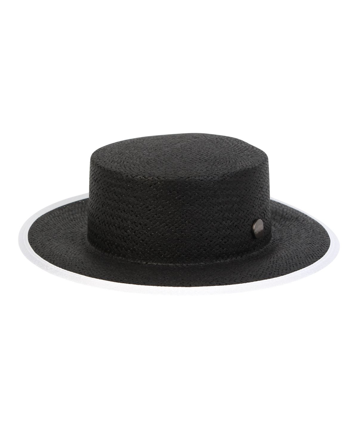 유니버셜 케미스트리(UNIVERSAL CHEMISTRY) Edge Taping Black Simple Panama Hat 파나마햇