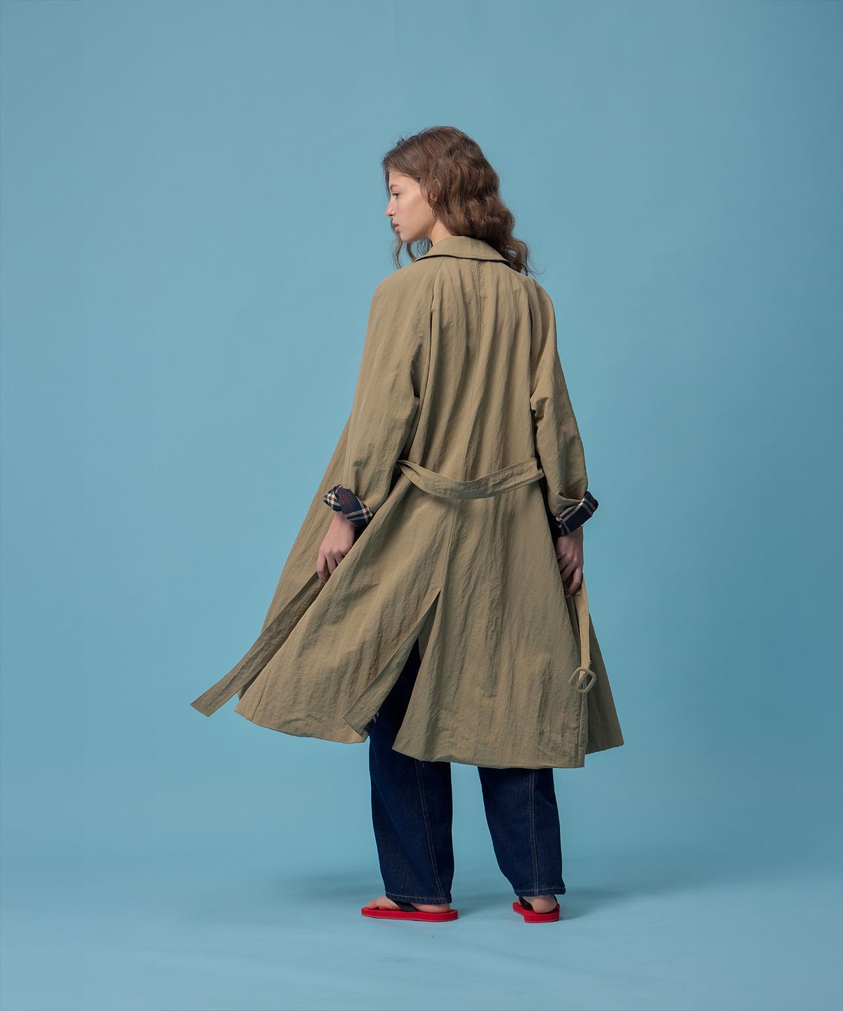 더밀루이(THEMILUI) Cord Ttrench Coat (Beige)