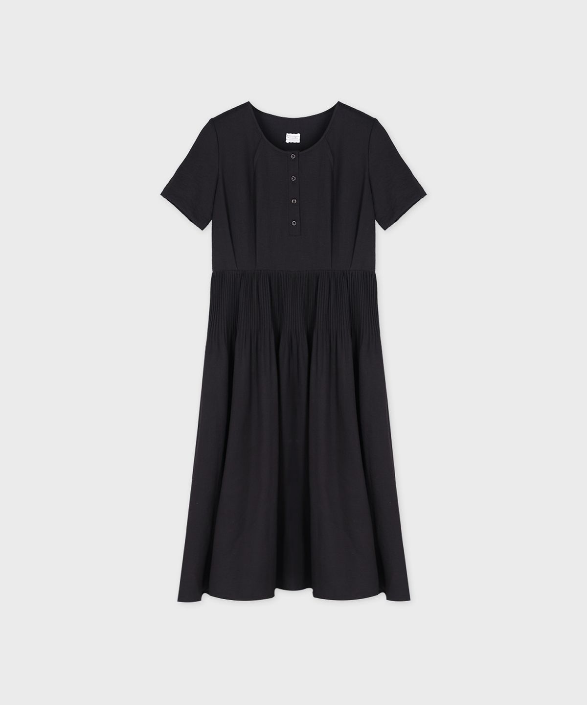 더밀루이(THEMILUI) Pleated Dress (Black)