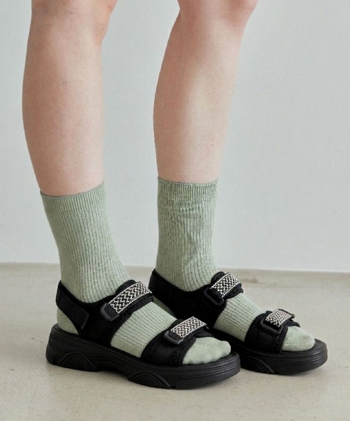 스퍼(SPUR) Vench BK Cristal Flatform Sandal 플랫폼 샌들 5cm -US9054BK