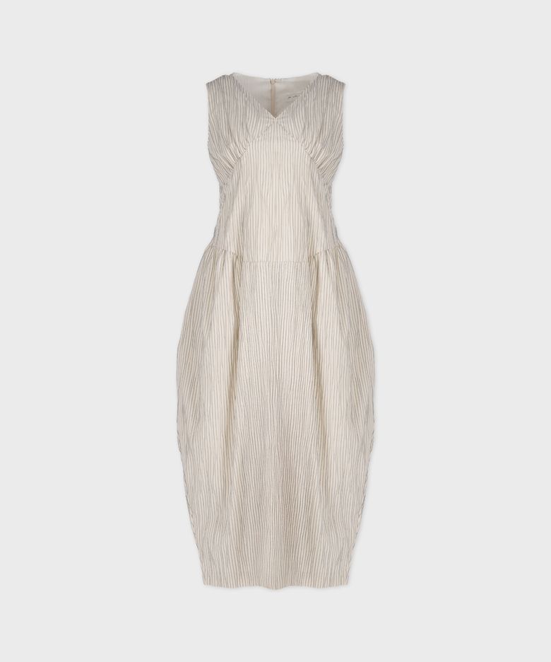 Hanna Stripe Dress (Ivory)