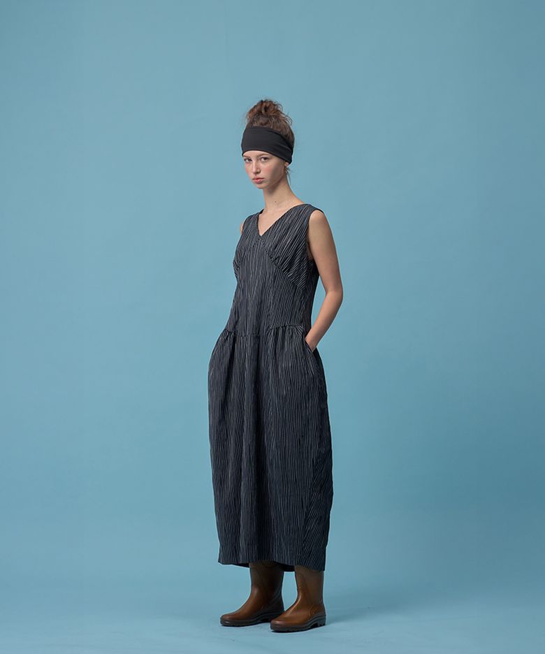 Hanna Stripe Dress (Black)