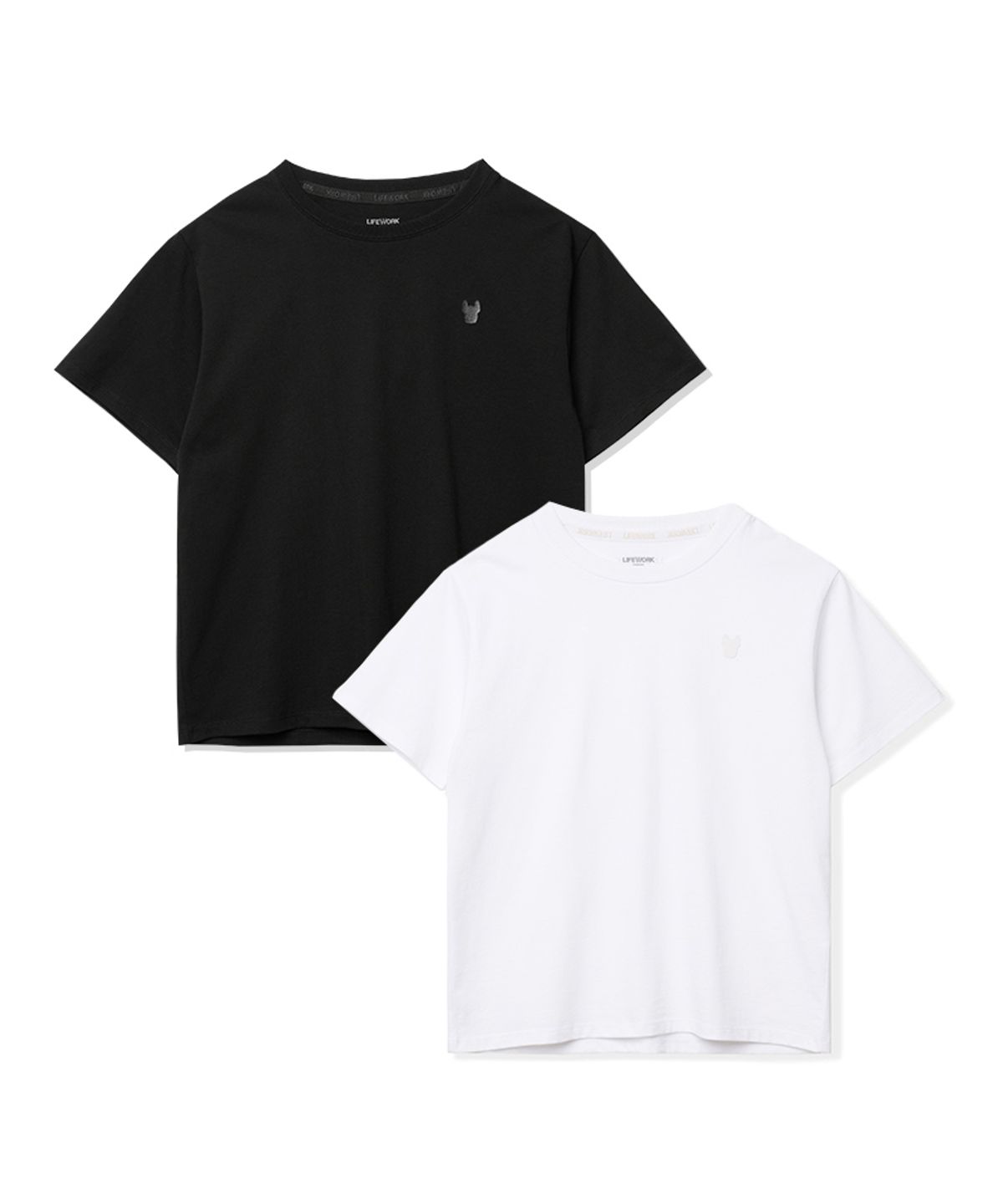 라이프워크(LIFEWORK) 여성) 뉴 2PACK 베이직 반팔 티셔츠