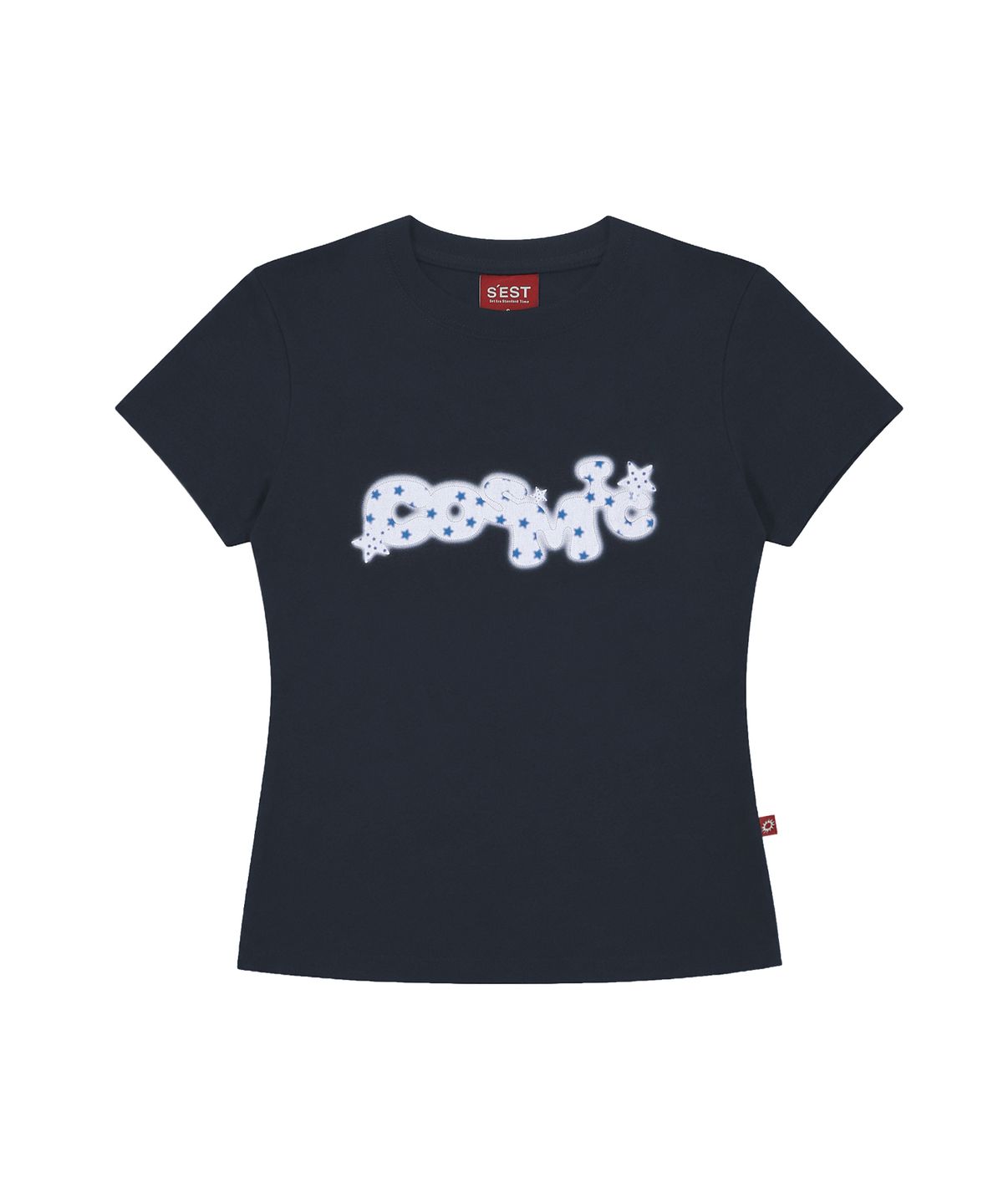에스이에스티(S'EST) Milky Way Slim Fit T-Shirts Navy