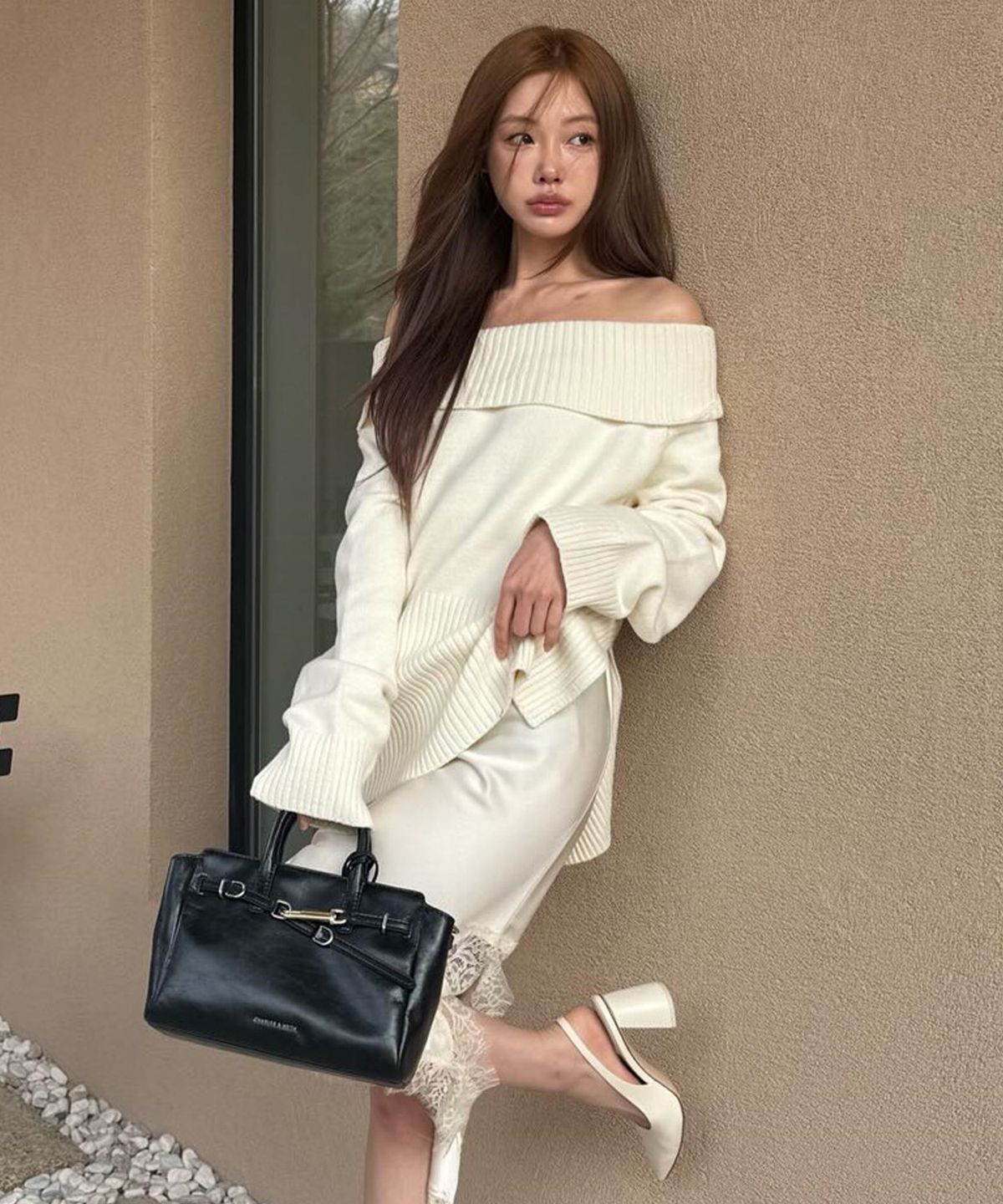 찰스앤키스(CHARLES & KEITH) 미니 델피나 벨티드 토트백 3colors CK2-30271702