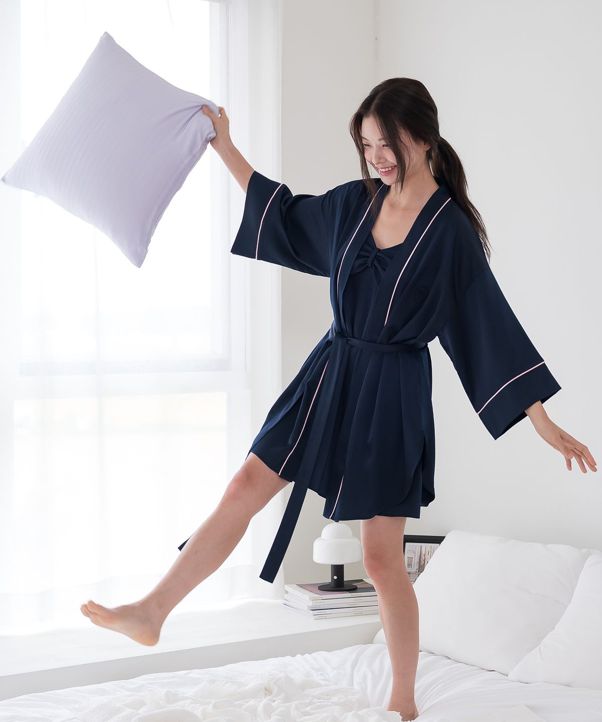 마스준(MARSJUN) room no. 607 Felisy Slip + robe (나시 슬립 원피스 로브 가운)