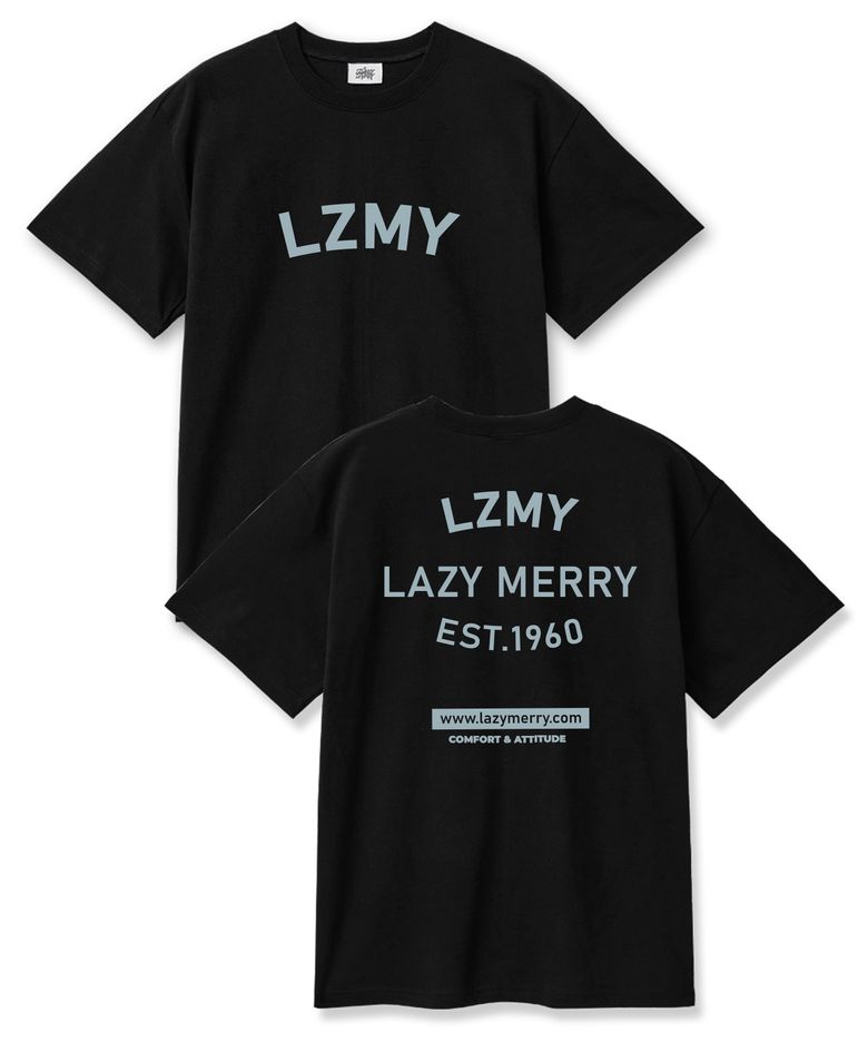 LZMY마이 20수 코튼 오버핏 반팔티셔츠 블랙