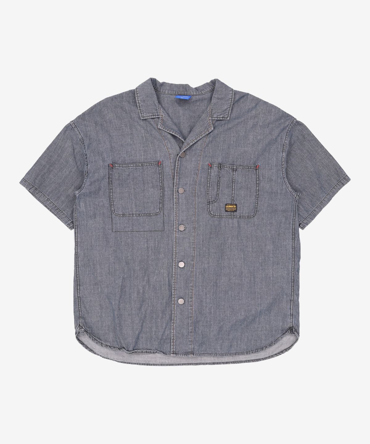 컬럼비아 유니버시티(COLUMBIA UNIVERSITY) MIL-LABEL COUNTRY DENIM S/S SHIRTS 블랙데님 XL