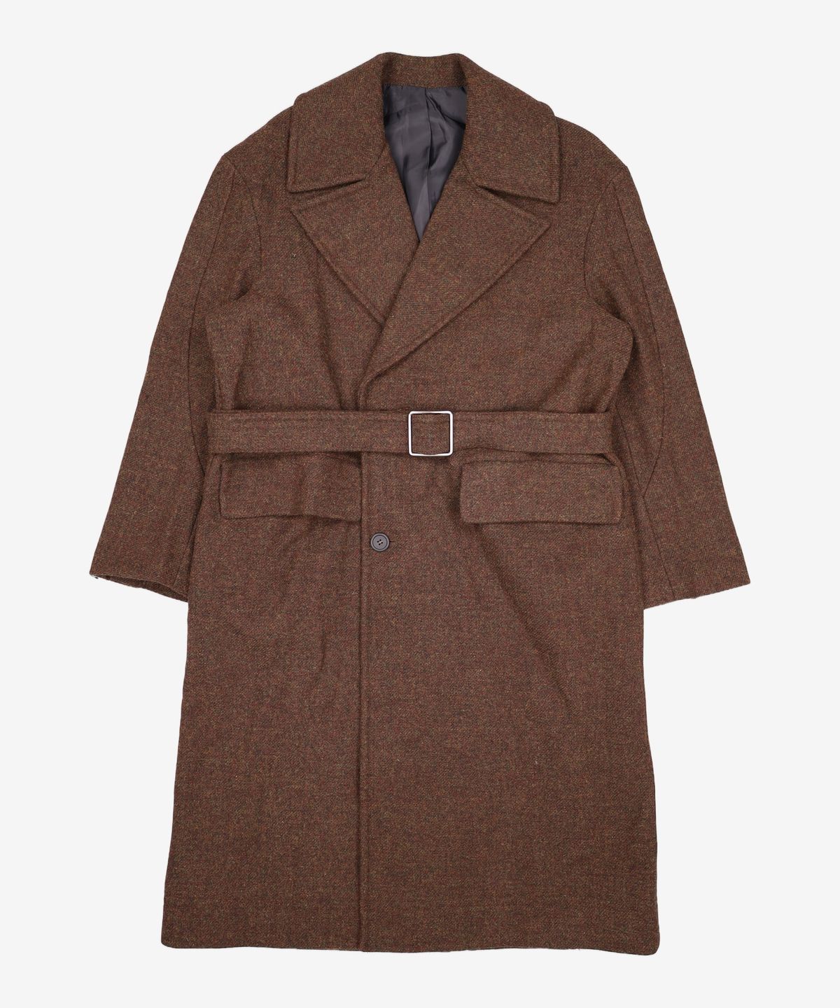 메종미네드(MAISON MINED) BLEND BROWN HALF DOUBLE COAT S