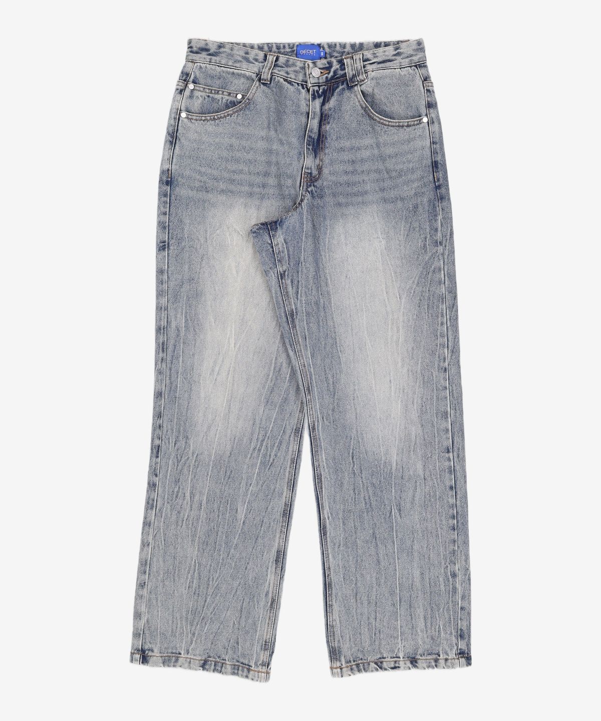 데케트(DECET) Mid Rise Wide Jeans DCPT027BlueCenter 30