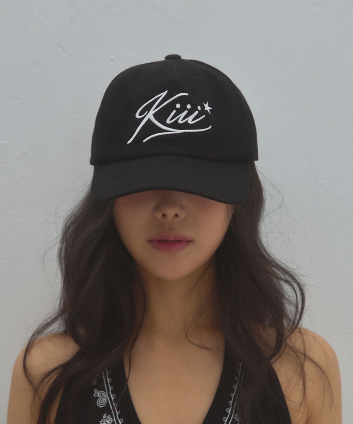 키미미(KIMIMI) 키이 스타 로고 볼캡 블랙