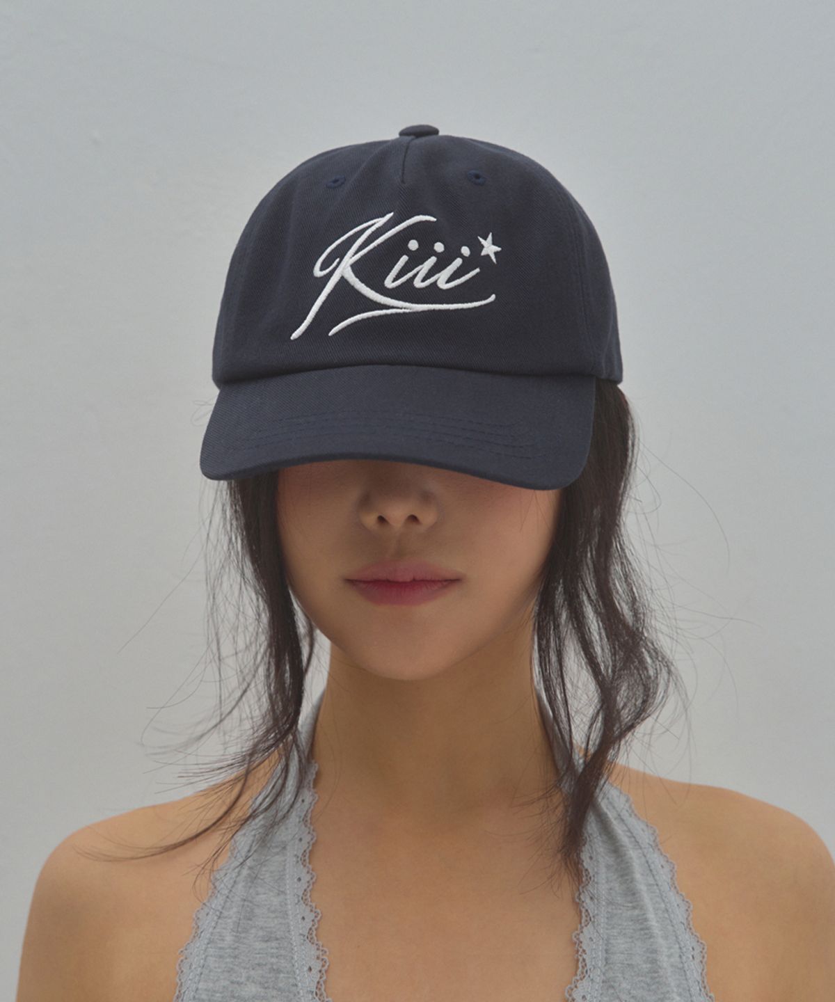 키미미(KIMIMI) 키이 스타 로고 볼캡 네이비