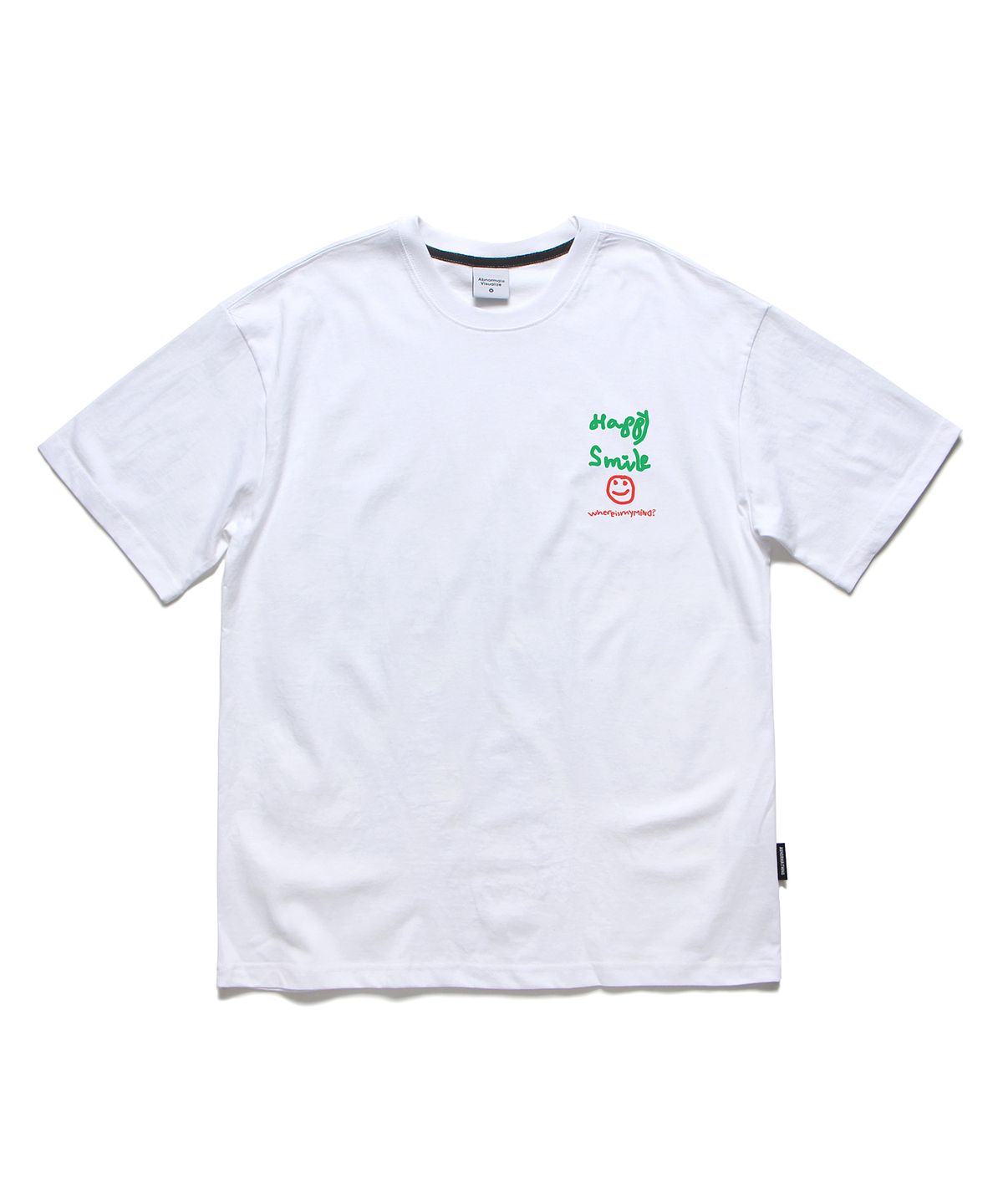 앱놀머씽(ABNORMALTHING) HS 오버핏 티셔츠 화이트 (HS T-SHIRT WHITE)