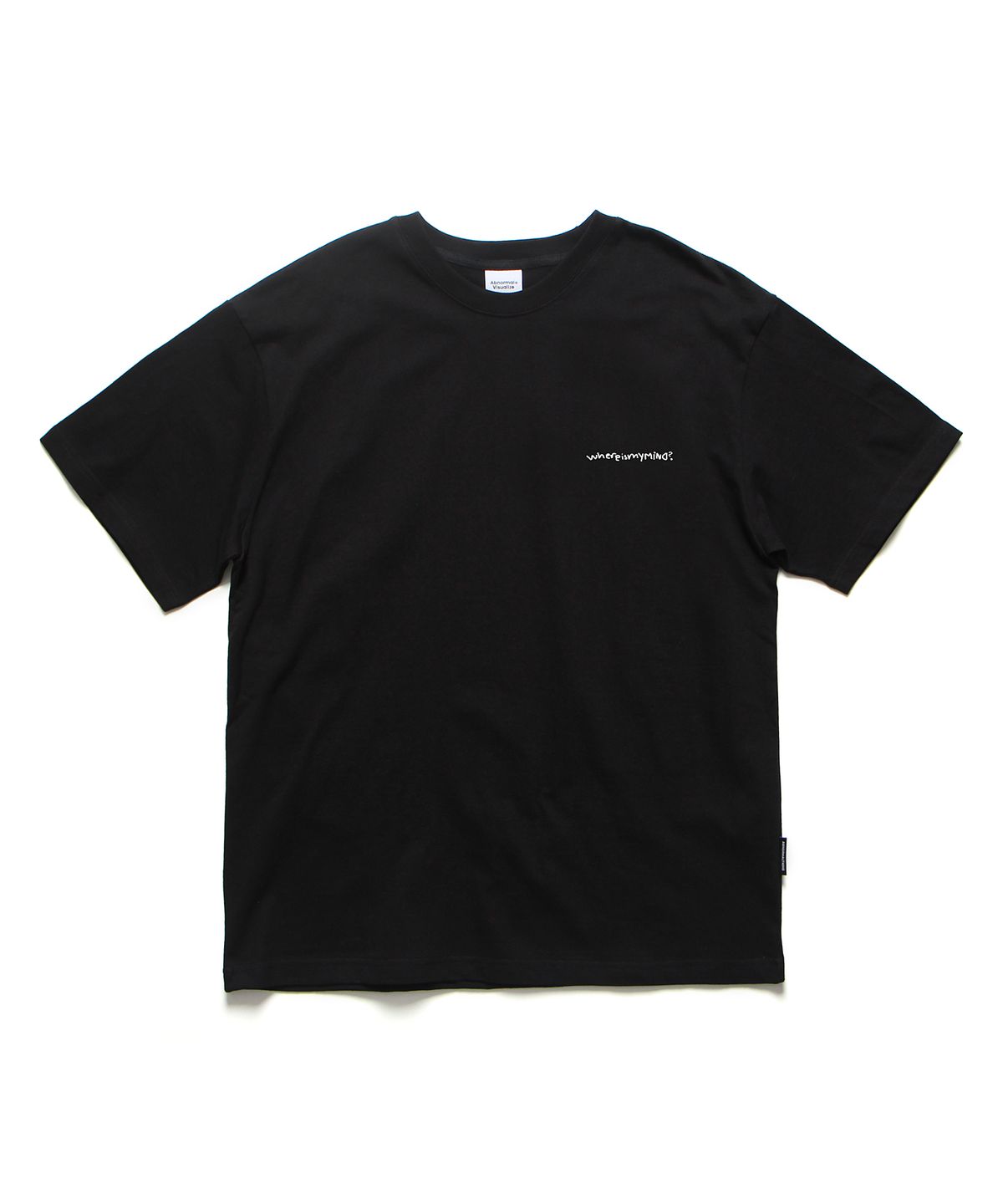 앱놀머씽(ABNORMALTHING) WMM 오버핏 티셔츠 블랙 (WMM T-SHIRT BLACK)