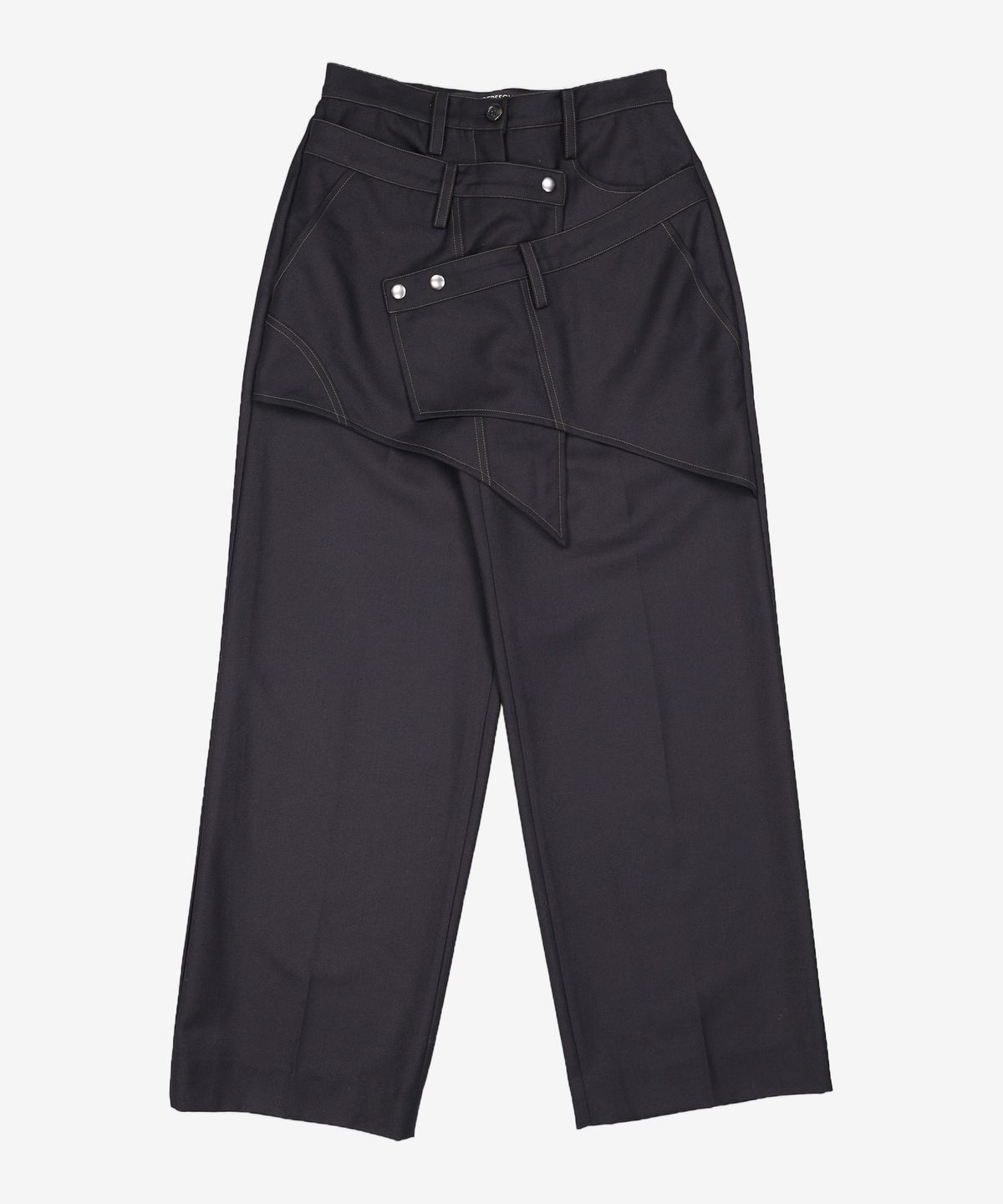 앤더슨벨(ADSB ANDERSSON BELL) CROSSOVER WRAP TAILORED TROUSER apa862w(BLACK) 36