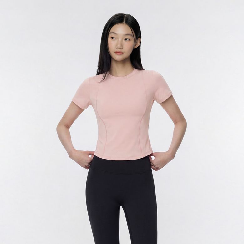 SWT25029-06 리얼프레쉬 슬림 라인 티셔츠 블러쉬핑크