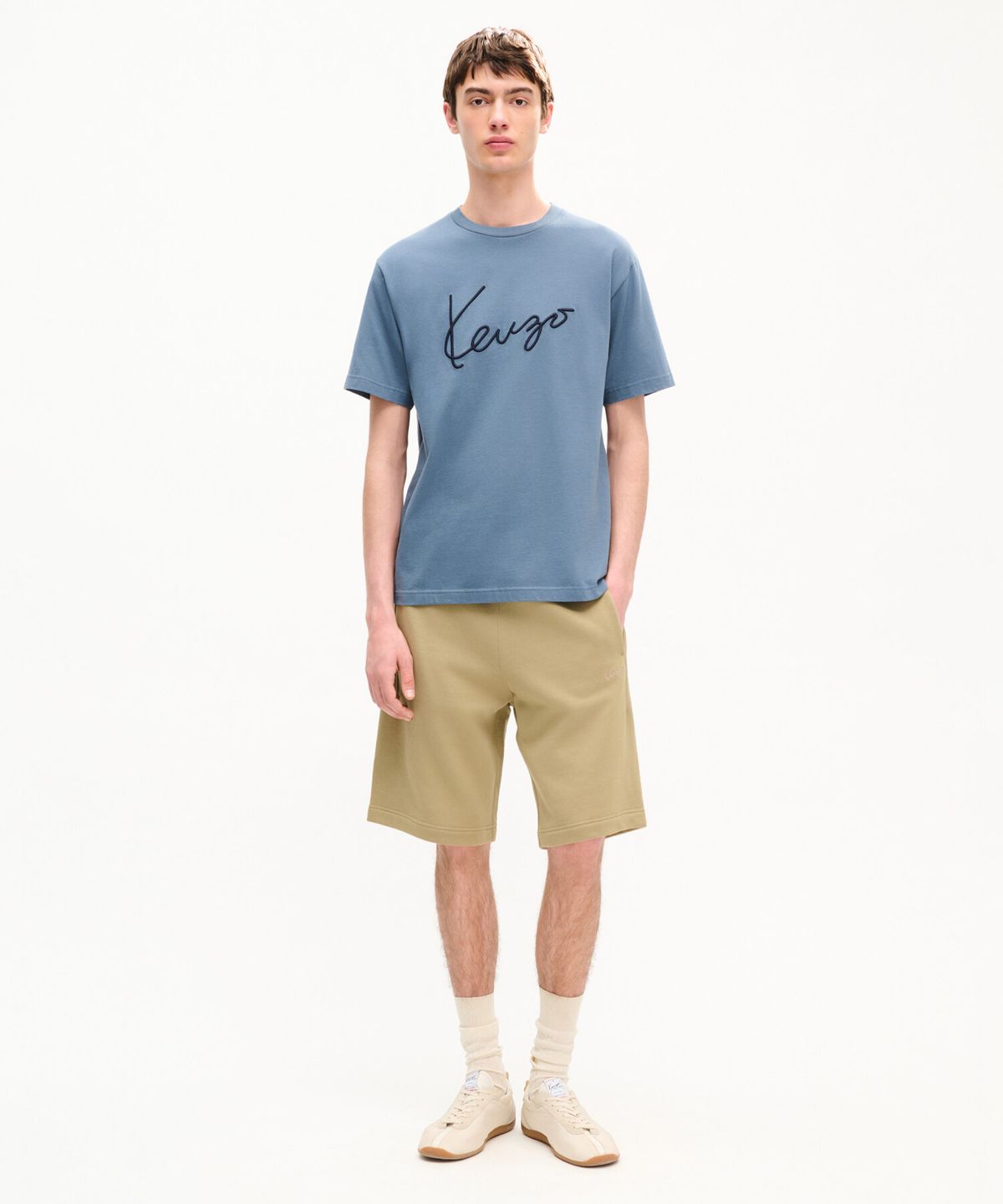겐조(KENZO) 남성 시그니처 클래식 쇼츠_K263AMP401KAX