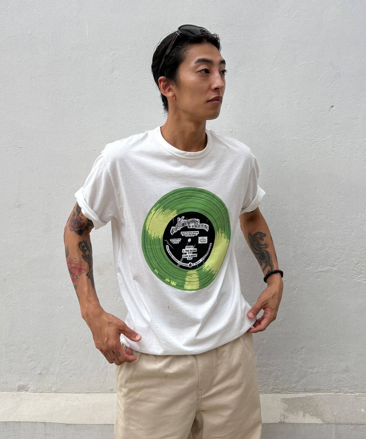 겐조(KENZO) 남성 하이써머 겐조 사운드 클래식 티셔츠_K263AMTH03WHX