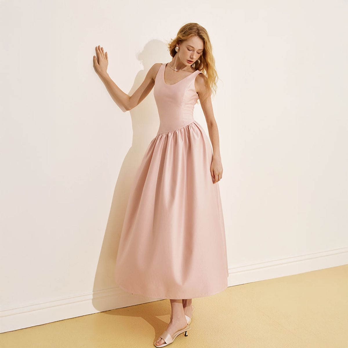 와이와이아이엠(YYIAM) YY_Satin gown long dress