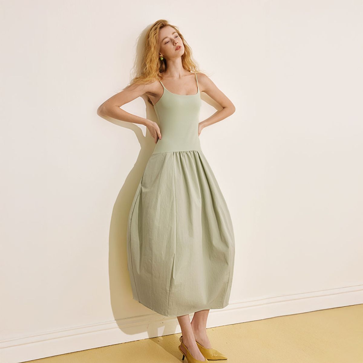 와이와이아이엠(YYIAM) YY_Strap bud dress_2color