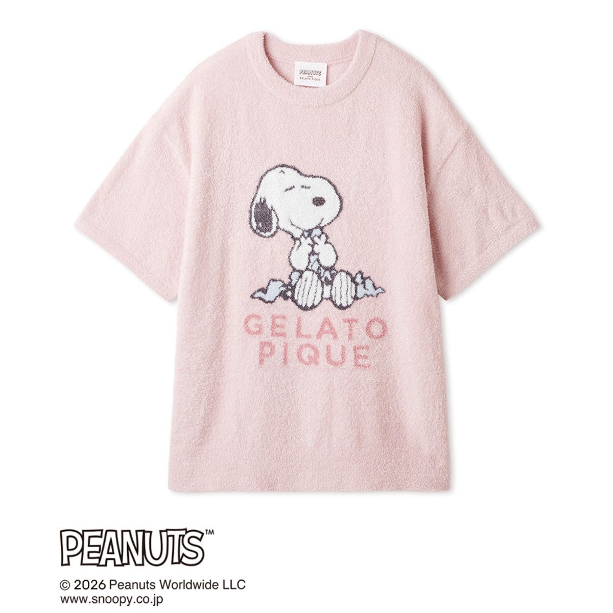 젤라또 피케(GELATO PIQUE) [PEANUTS] 스무디 자카드 풀오버 PWNT262065