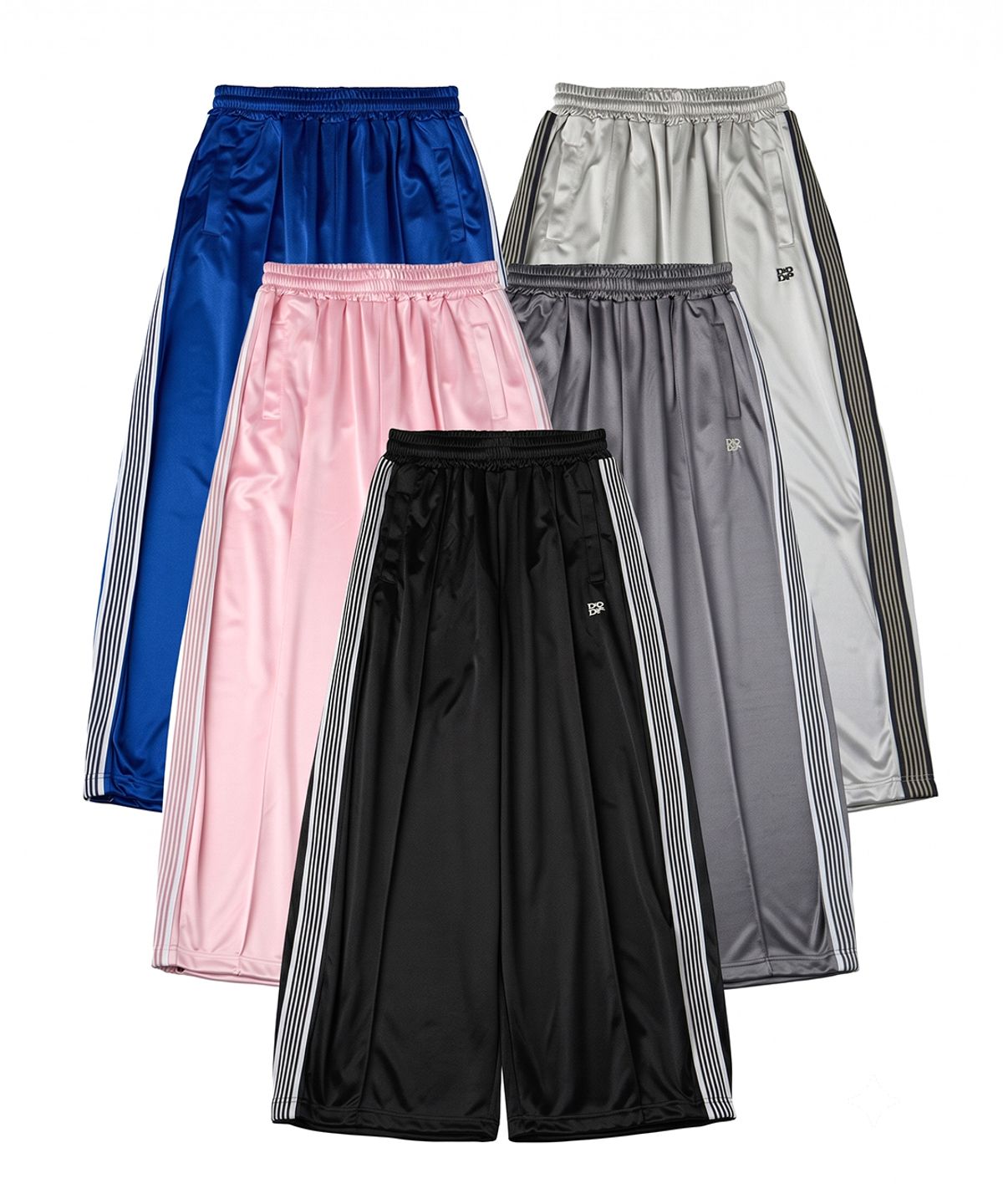 댕글드랍(DANGLEDROP) [2PACK] DGDP 벌룬핏 커브드 라인 트랙 팬츠_5color