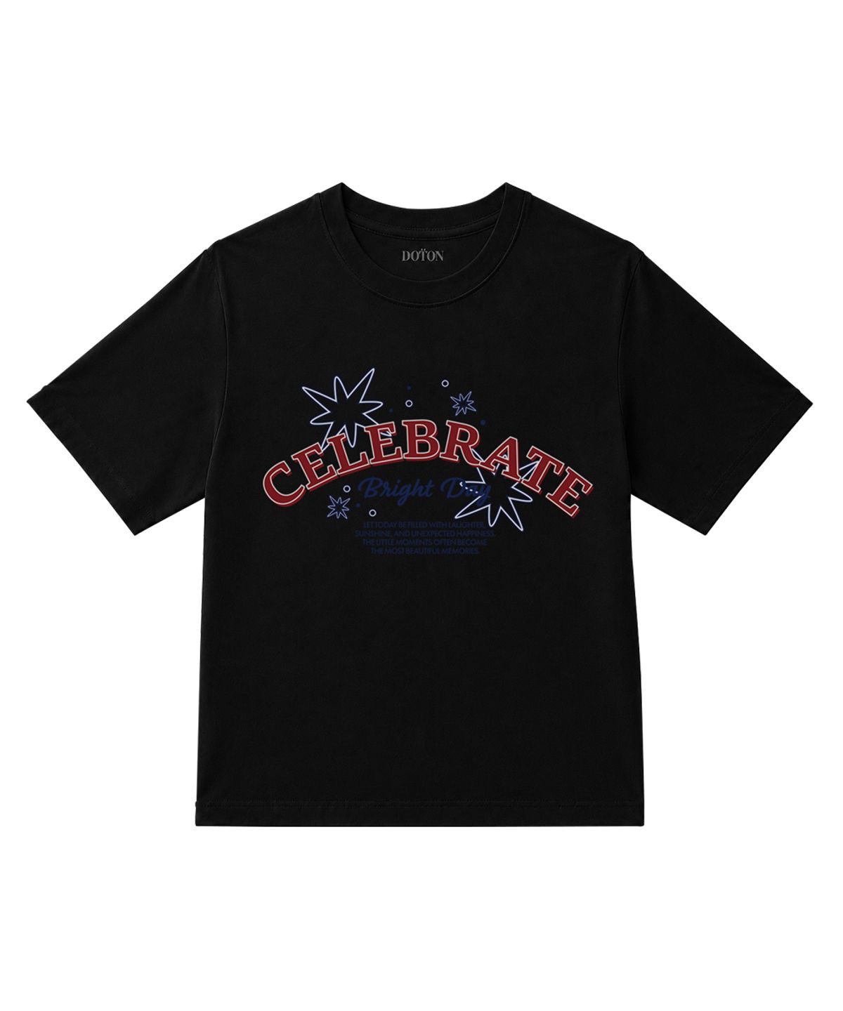도톤(DOTON) BRIGHT DAY T-SHIRTS (Black)