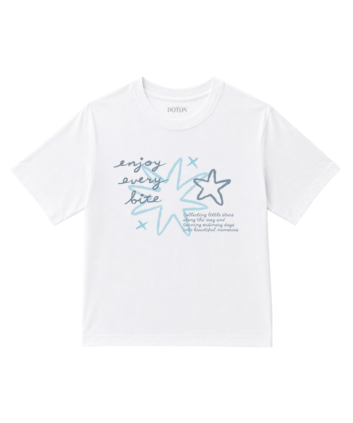 도톤(DOTON) SKETCH STAR T-SHIRTS (White)