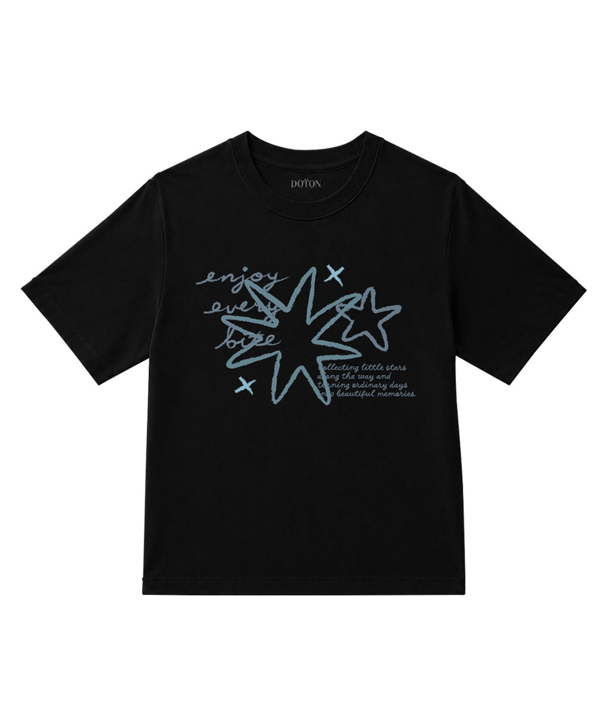 도톤(DOTON) SKETCH STAR T-SHIRTS (Black)