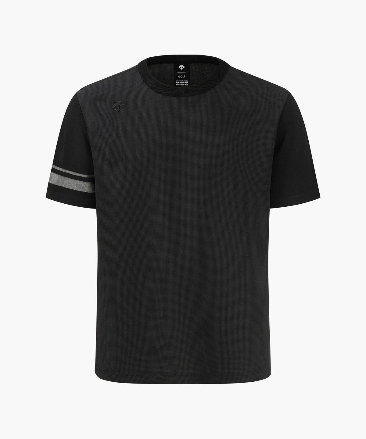 데상트 골프(DESCENTE GOLF) 남성 시어서커 하이브리드 라운드 반팔티셔츠  DR32MFNS71