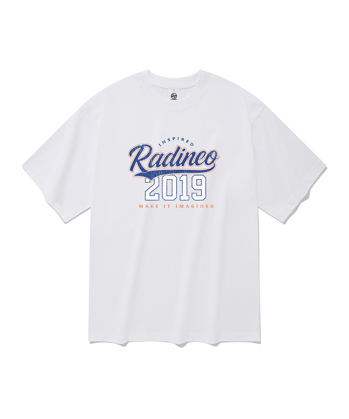 라디네오(RADINEO) 베이직 로고 반팔 티셔츠 화이트