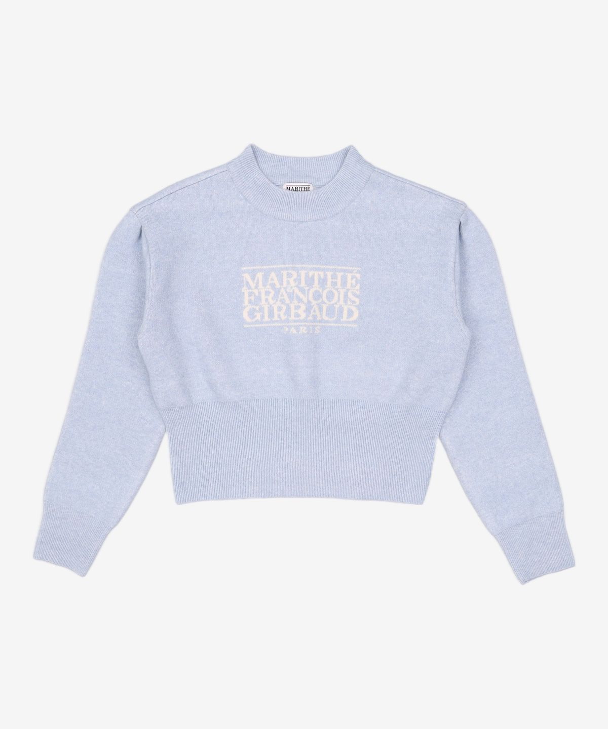 마리떼 프랑소와 저버(MARITHÉ + FRANҪOIS GIRBAUD) F/W W CLASSIC LOGO CROP KNIT sky blue os