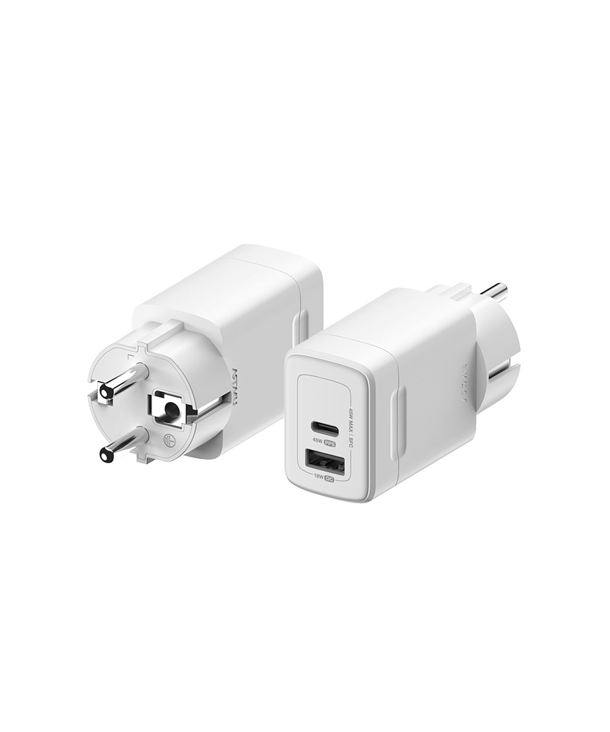 아트뮤(ARTMU) USB PD 45W PPS GaN 접지 듀얼 초고속 충전기 GB452 화이트