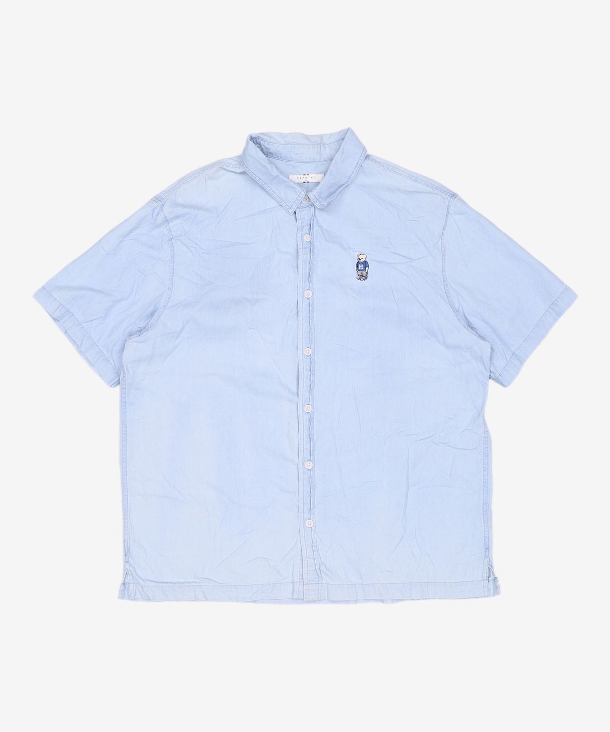 행텐(HANG TEN) 남성 자수 데님 베이직 셔츠_212(10470-020-412-10) XL