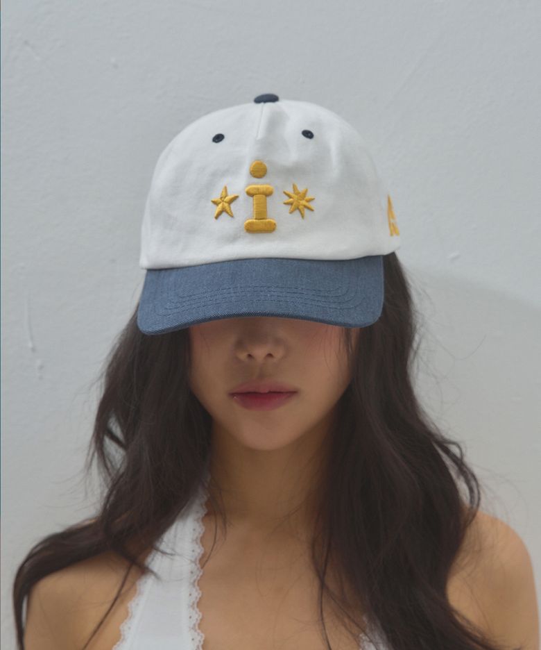 아이 스타 볼캡 네이비 콤비