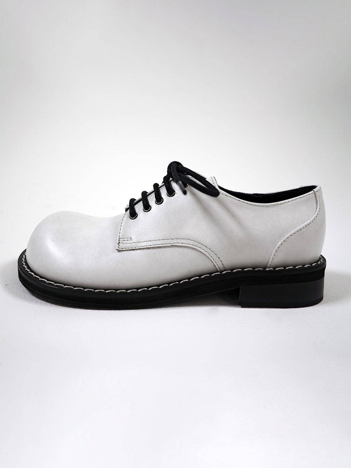 히푸(hippu) Derby Shoes Men [Damage White]