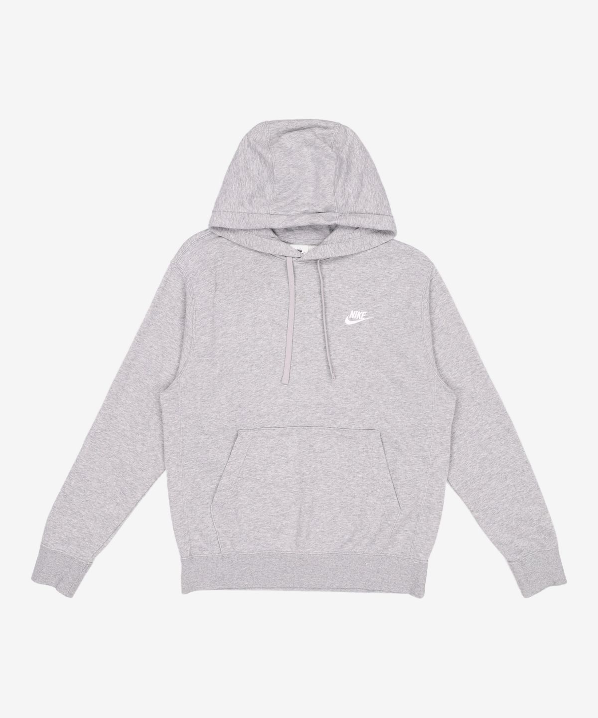 나이키(NIKE) 스포츠웨어 클럽 풀오버 후디 M - 다크 그레이 헤더:매트 실버:화이트 / CZ7858-063 M