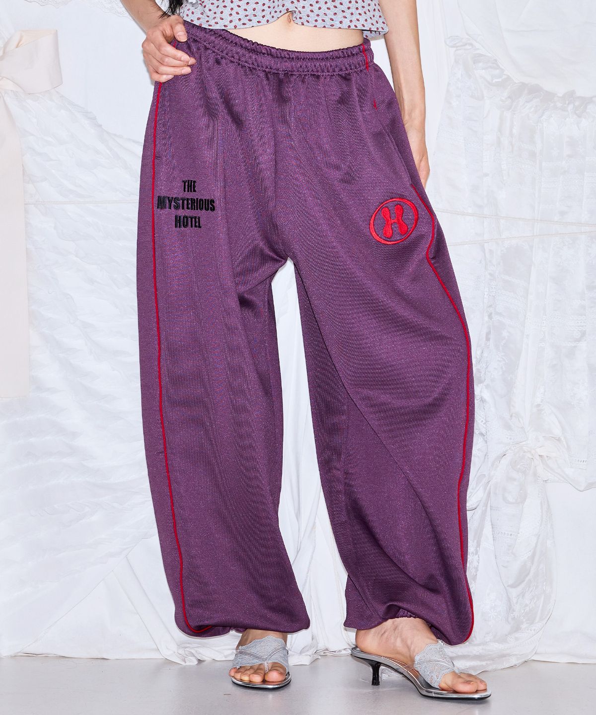 미스테리어스호텔(THE MYSTERIOUS HOTEL) H TRACK JERSEY WIDE PT [PURPLE]