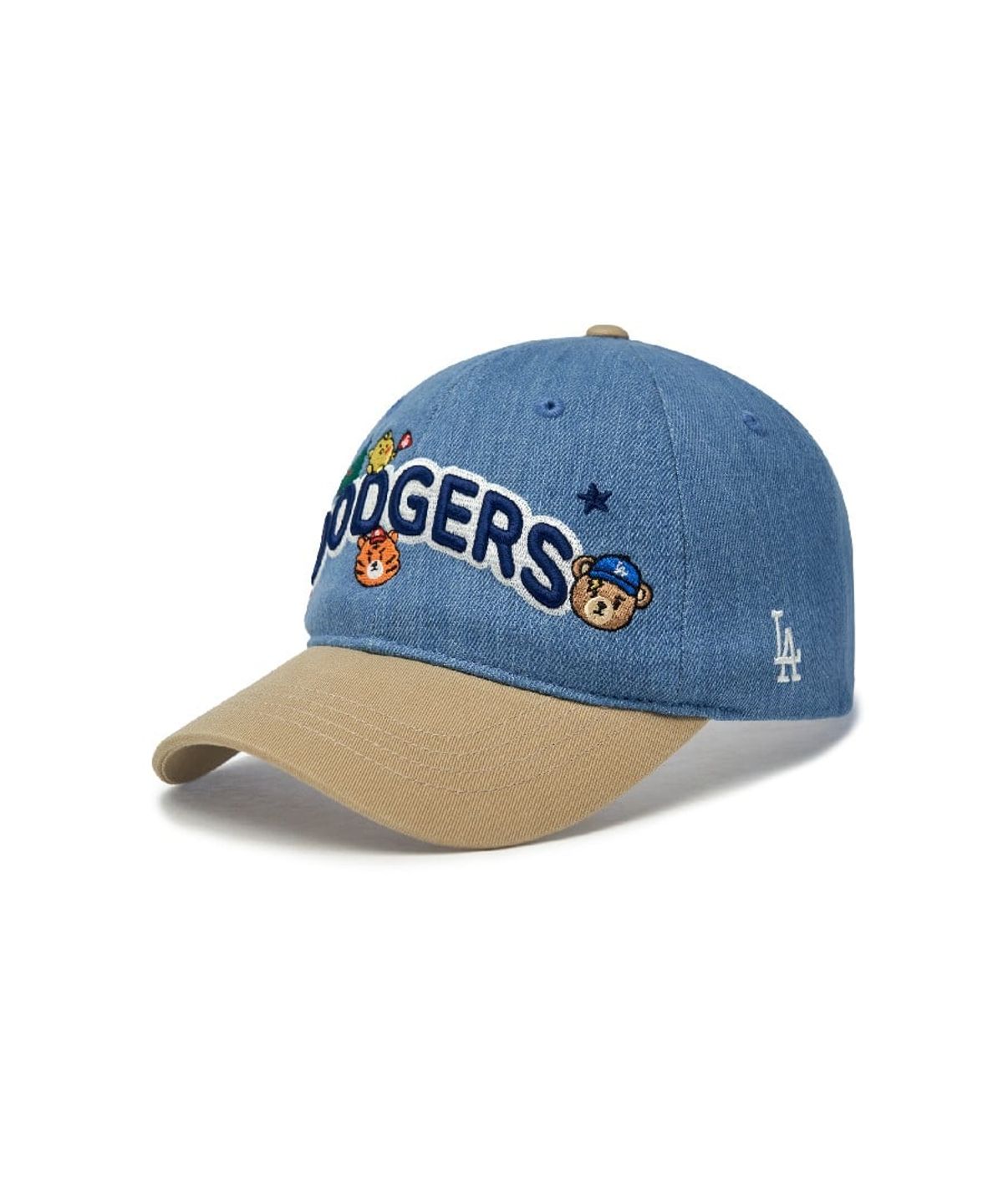 엠엘비 키즈(MLB KIDS) 메가베어 프렌즈 데님 볼캡 LA (Sand)