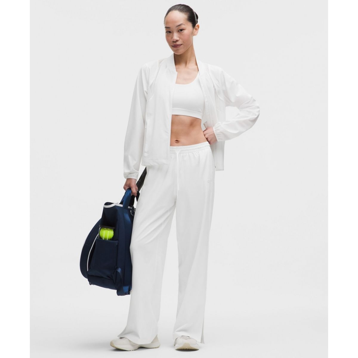 룰루레몬(LULULEMON) 코트 라이벌 와이드 레그 트랙 팬츠 라인드 *아시아 핏  WHT