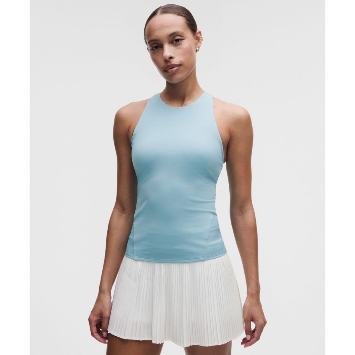 룰루레몬(LULULEMON) 레이서백 하이넥 테니스 탱크탑 *B C컵  SEAF